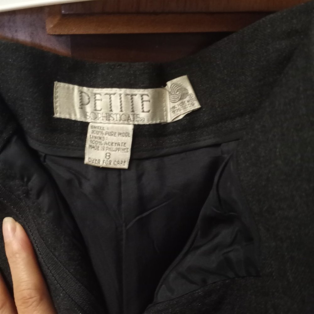 Wool dark gray dress pants - Picture 2 of 2
